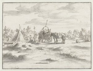 View of an Encampment of the Army of William III near Leuven