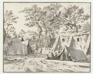 View of an Encampment of the Army of William III near Leuven