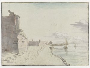 View of the Waterschans Bulwark, Bergen op Zoom by Josua de Grave