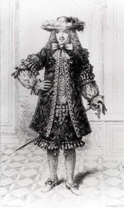 Moliere (1622-73) Engraved by B. Damman