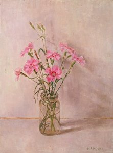 Pinks in a Glass Jar