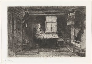 Interior with Mother and Child
