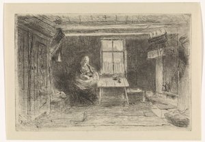 Interior with Mother and Child