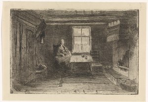 Interior with Mother and Child