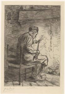 The Smoker by Jozef Israëls