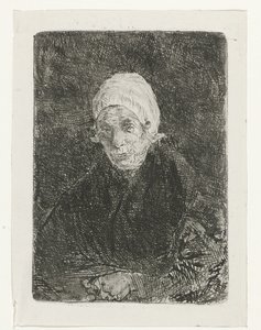 Old Woman from Katwijk by Jozef Israëls