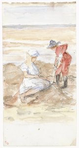 Children Playing on the Beach