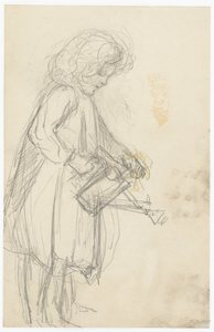 Girl with a Watering Can by Jozef Israëls