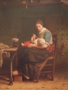 The Cottage Madonna by Jozef Israëls