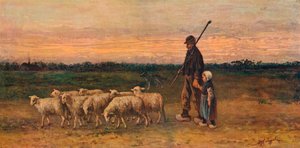 The Return of the Flock, c. 1899 by Jozef Israëls