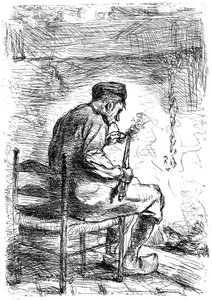 The Smoker by Jozef Israëls