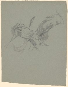 Study of Hands Knitting by Jr. Enoch Wood Perry