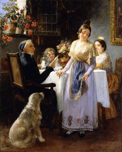 The Letter by Juan Antonio Benlliure y Gil