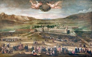 The Entry of Philip IV into Pamplona by Juan Bautista Martinez Del Mazo