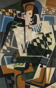 Harlequin with a Guitar