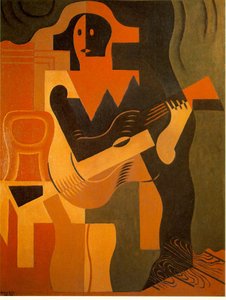 Harlequin with Guitar