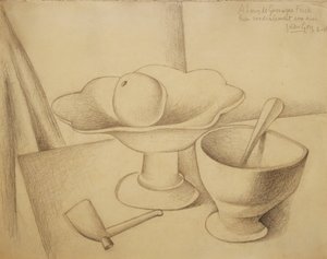 Still-life with Fruit Dish by Juan Gris