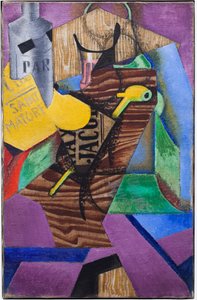 Still life with book (Saint-Matorel, December 1913) by Juan Gris