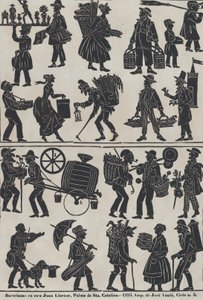 Sheet 3 of Figures for Chinese Shadow Puppets, 1859