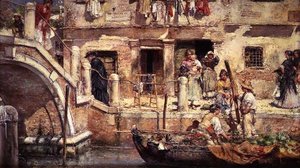 On a Venetian Canal by Juan Pablo Salinas Tervel