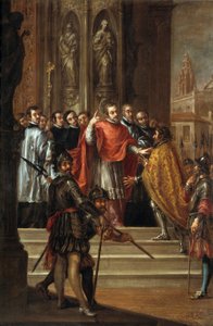 St. Ambrose Denying the Emperor Theodosius the Entrance into the Church, c.1673
