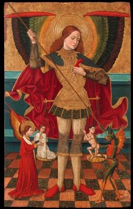 The Archangel Michael Weighing the Souls of the Dead by Juan de la Abadía