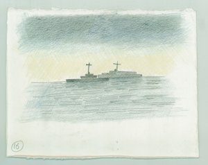 German naval bombardment of Scarborough, North Yorkshire by Judith Dobie