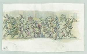 German Naval Bombardment of Scarborough, North Yorkshire by Judith Dobie