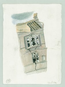 German naval bombardment of Scarborough, North Yorkshire by Judith Dobie