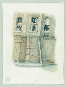 German Naval Bombardment of Scarborough, North Yorkshire by Judith Dobie