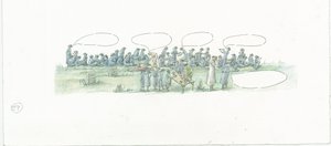 German naval bombardment of Scarborough, North Yorkshire by Judith Dobie
