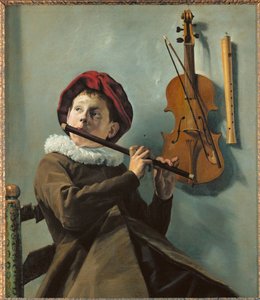 Boy Playing the Flute