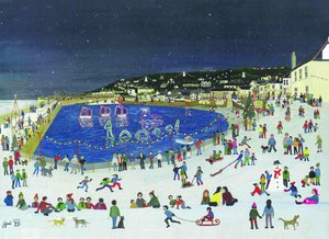 Mousehole Harbour Lights by Judy Joel