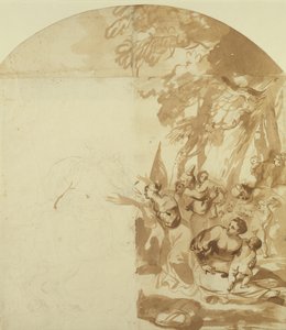 Claudius Civilis Leaving the Women and Children to Fight at Xanten (unfinished)