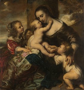 Portrait of a Woman with Four Children, Depicted as Caritas