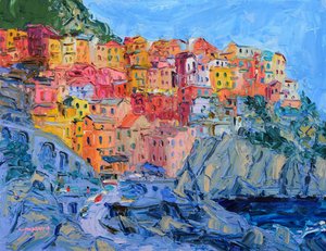 Cinque Terre Colorful Town by Jukyong Park