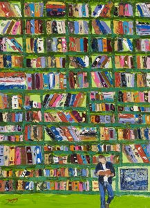 Colorful Library Reader by Jukyong Park