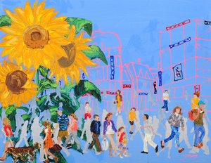 Urban Sunflower Stroll