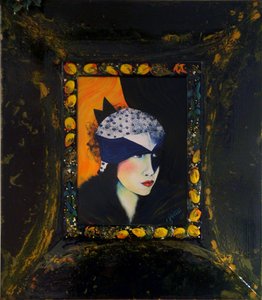 Belle Epoque III -Lady with Silk Hat-