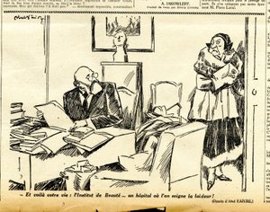 Candide, Satirical in B&W by Jules Abel Faivre
