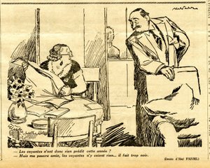 Candide, Satirical in B&W by Jules Abel Faivre