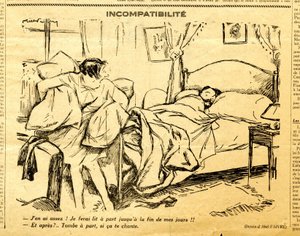 Candide, Satirical in B & W by Jules Abel Faivre
