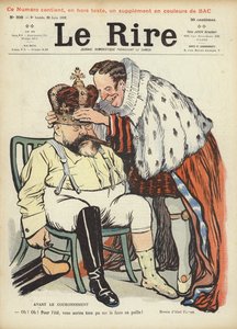 Coronation of King Edward VII, illustration for Le Rire by Jules Abel Faivre