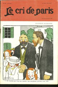 Illustration by Abel Faivre (1867-1945) for the Cover of Le Cri de Paris, 04/09/10 - Don