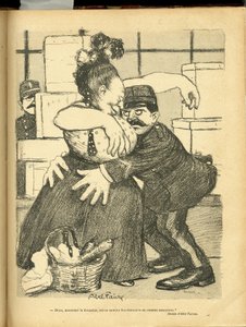 Illustration by Abel Faivre in Le Rire by Jules Abel Faivre