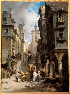 A Rue de Morlaix in 1830
