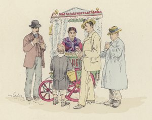 Lemonade seller at the fair by Jules Arsene (after) Garnier