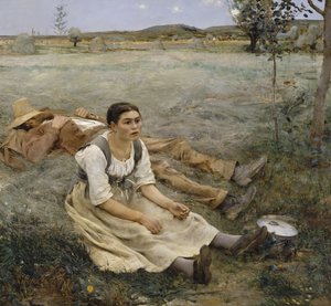 Hay Making by Jules Bastien Lepage
