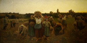 Calling in the Gleaners by Jules Breton