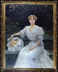 Portrait of Marguerite Durand by Jules Cayron